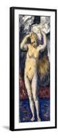 Standing Bather, Drying Her Hair, C.1869-Paul Cézanne-Framed Giclee Print