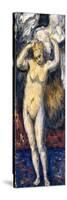 Standing Bather, Drying Her Hair, C.1869-Paul Cézanne-Stretched Canvas