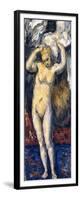 Standing Bather, Drying Her Hair, C.1869-Paul Cézanne-Framed Giclee Print