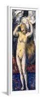 Standing Bather, Drying Her Hair, C.1869-Paul Cézanne-Framed Giclee Print