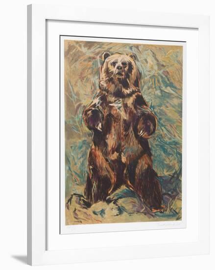 Standing Bear-Everett Hibbard-Framed Collectable Print