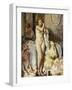 Standing before Mirror, Red Head, (Oil on Canvas)-Wilfred Gabriel de Glehn-Framed Giclee Print