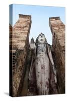 Standing Buddha, Wat Mahathat, Sukhothai Historical Park, UNESCO World Heritage Site, Thailand-Alex Robinson-Stretched Canvas