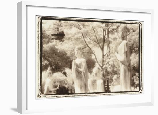 Standing Buddhas, Agutthaya, Thailand-Theo Westenberger-Framed Photographic Print