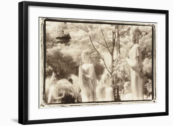 Standing Buddhas, Agutthaya, Thailand-Theo Westenberger-Framed Photographic Print