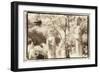 Standing Buddhas, Agutthaya, Thailand-Theo Westenberger-Framed Photographic Print