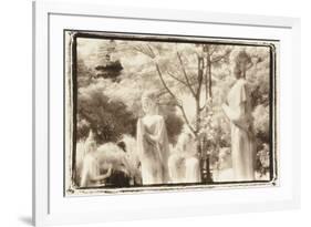 Standing Buddhas, Agutthaya, Thailand-Theo Westenberger-Framed Photographic Print