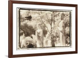 Standing Buddhas, Agutthaya, Thailand-Theo Westenberger-Framed Photographic Print