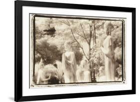 Standing Buddhas, Agutthaya, Thailand-Theo Westenberger-Framed Photographic Print