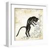 Standing Burlap Cat-Alan Hopfensperger-Framed Art Print