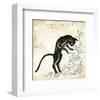Standing Burlap Cat-Alan Hopfensperger-Framed Art Print