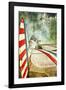 Standing By-John Rivera-Framed Art Print