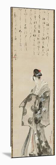 Standing Courtesan, 1801-05-Katsushika Hokusai-Mounted Premium Giclee Print