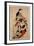 Standing Courtesan, Pub. 1710, (Kakemono-E Size, Hand-Coloured Woodblock Print)-Kaigetsudo Anchi-Framed Giclee Print