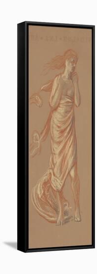 Standing Draped Female Figure, c.1872-77-Elihu Vedder-Framed Stretched Canvas