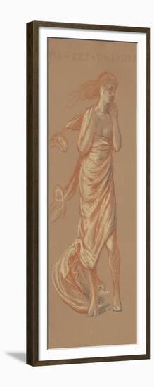 Standing Draped Female Figure, c.1872-77-Elihu Vedder-Framed Giclee Print
