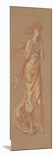 Standing Draped Female Figure, c.1872-77-Elihu Vedder-Mounted Giclee Print