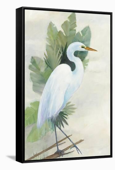 Standing Egret I Crop-Avery Tillmon-Framed Stretched Canvas