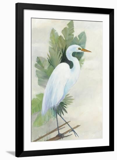 Standing Egret I Crop-Avery Tillmon-Framed Art Print