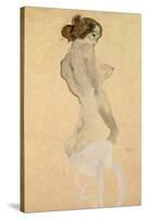 Standing Female Nude, 1912-Egon Schiele-Stretched Canvas