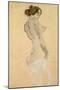 Standing Female Nude, 1912-Egon Schiele-Mounted Premium Giclee Print