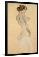 Standing Female Nude, 1912-Egon Schiele-Framed Giclee Print