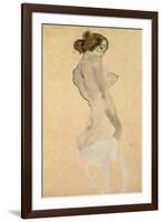 Standing Female Nude, 1912-Egon Schiele-Framed Giclee Print