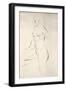 Standing Female Nude, 1927-Eric Gill-Framed Giclee Print