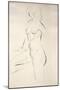 Standing Female Nude, 1927-Eric Gill-Mounted Giclee Print