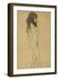 Standing Female Nude 1-Gustav Klimt-Framed Giclee Print