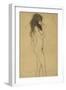 Standing Female Nude 1-Gustav Klimt-Framed Giclee Print