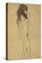 Standing Female Nude 1-Gustav Klimt-Stretched Canvas