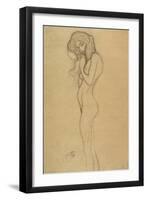 Standing Female Nude 2-Gustav Klimt-Framed Giclee Print