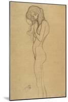 Standing Female Nude 2-Gustav Klimt-Mounted Giclee Print