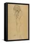 Standing Female Nude 2-Gustav Klimt-Framed Stretched Canvas