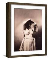 Standing Female Nude, C.1855-Gustave Le Gray-Framed Giclee Print