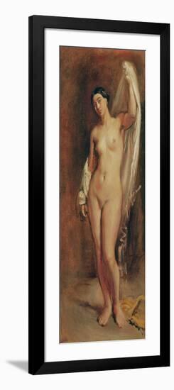 Standing Female Nude, Study For the Central Figure of The Tepidarium, 1853-Theodore Chasseriau-Framed Giclee Print