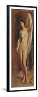 Standing Female Nude, Study For the Central Figure of The Tepidarium, 1853-Theodore Chasseriau-Framed Giclee Print