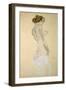 Standing Female Nude with White Shirt, 1912-Egon Schiele-Framed Giclee Print