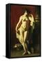 Standing Female Nude-William Etty-Framed Stretched Canvas