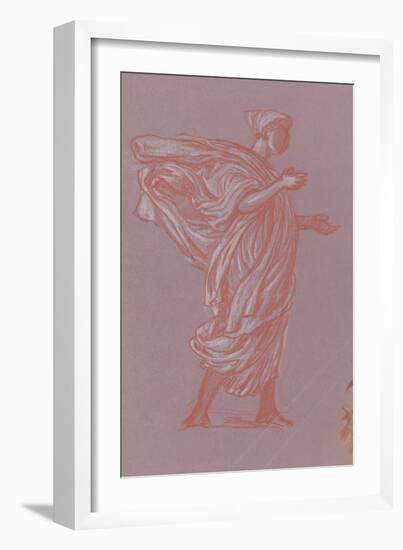 Standing Figure, c.1872-77-Elihu Vedder-Framed Giclee Print