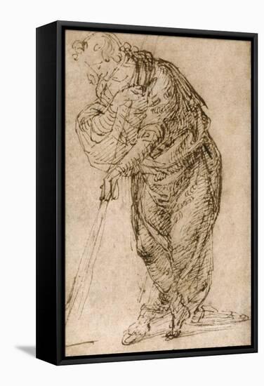 Standing Figure Leaning on a Staff, C.1510-Piero di Cosimo-Framed Stretched Canvas