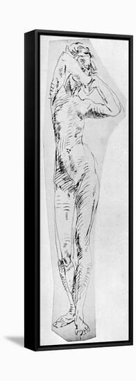 Standing Figure of a Girl, 1926-Frances Jennings-Framed Stretched Canvas