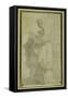 Standing Figure of a Girl with Bulky Draperies-Parmigianino-Framed Stretched Canvas