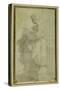 Standing Figure of a Girl with Bulky Draperies-Parmigianino-Stretched Canvas
