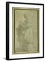 Standing Figure of a Girl with Bulky Draperies-Parmigianino-Framed Giclee Print