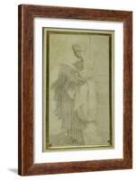 Standing Figure of a Girl with Bulky Draperies-Parmigianino-Framed Giclee Print