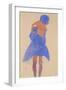 Standing Girl, Back View, 1908-Egon Schiele-Framed Giclee Print