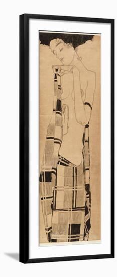 Standing Girl, C.1908-09-Egon Schiele-Framed Giclee Print