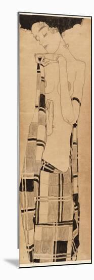 Standing Girl, C.1908-09-Egon Schiele-Mounted Giclee Print